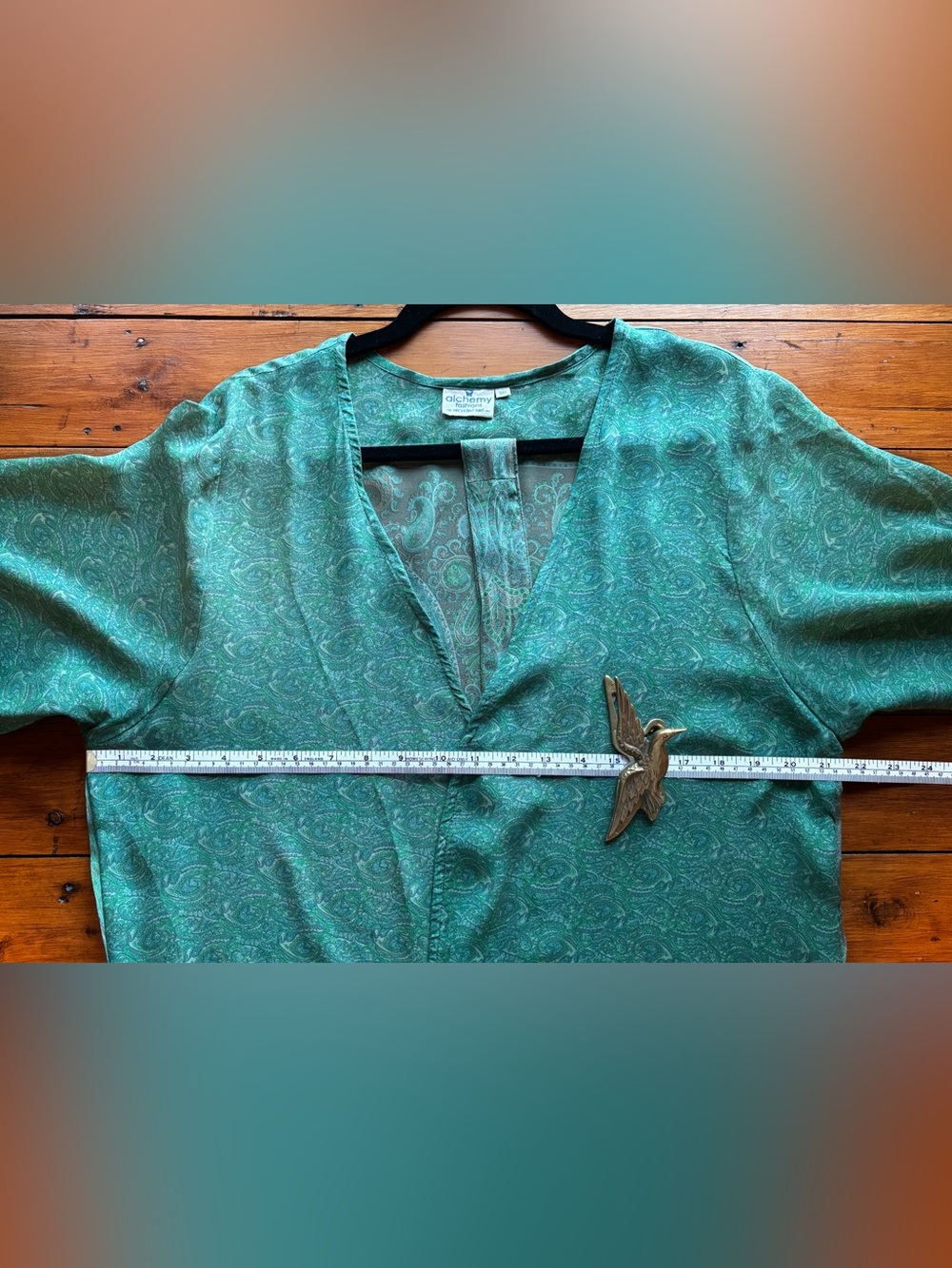Alchemy Fashions Upcycled Sari Robe - Picture 4 of 5